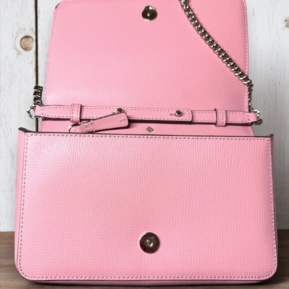Kate Spade Sylvia Chain Wallet Crossbody "Rococo Pink" - Picture 4 of 13